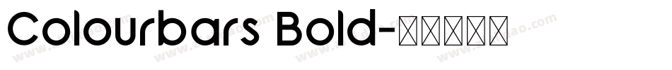 Colourbars Bold字体转换